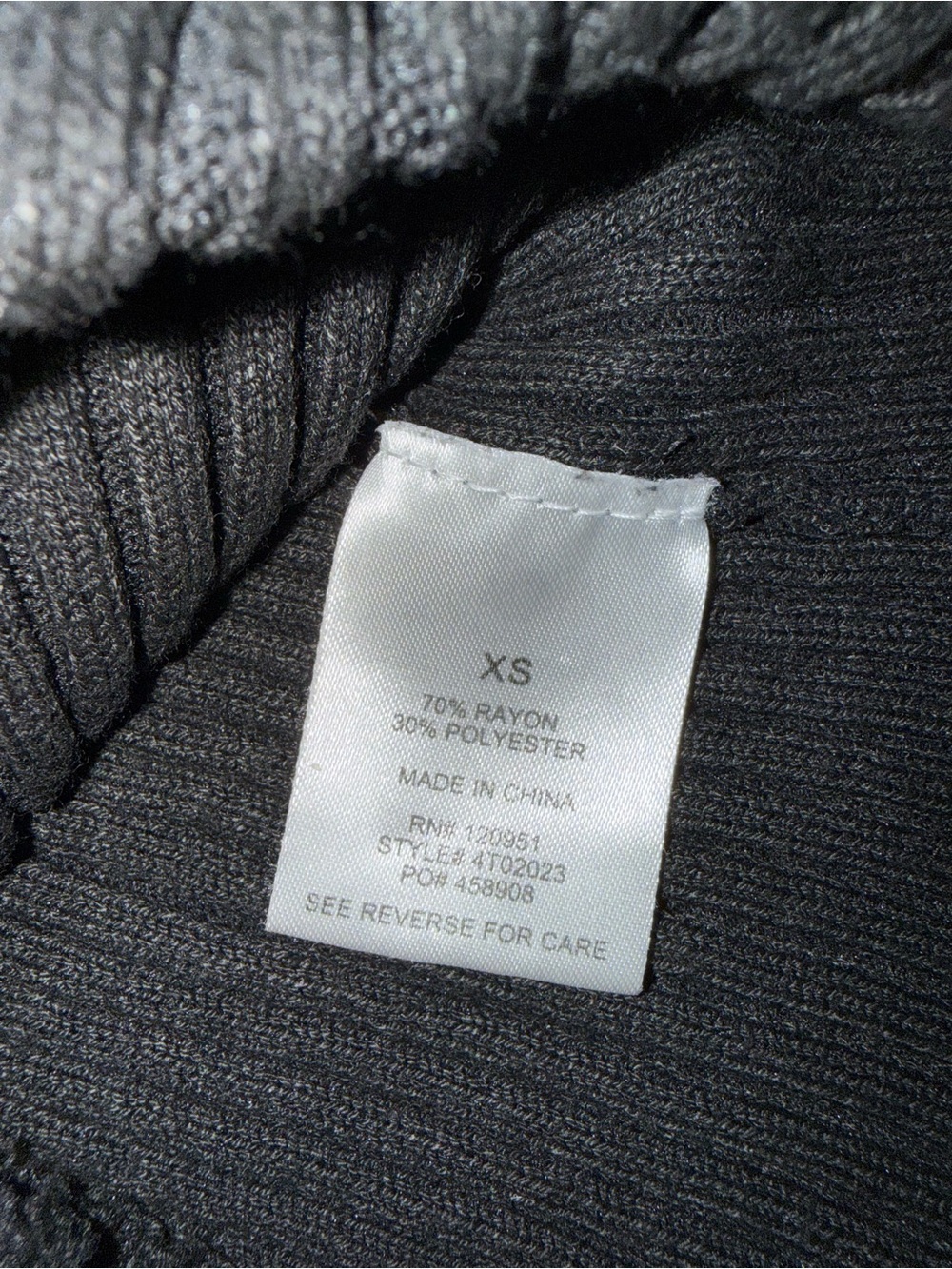 Pink Rose Black Ribbed Button-Up V-Neck Sweater - Picture 2 of 2